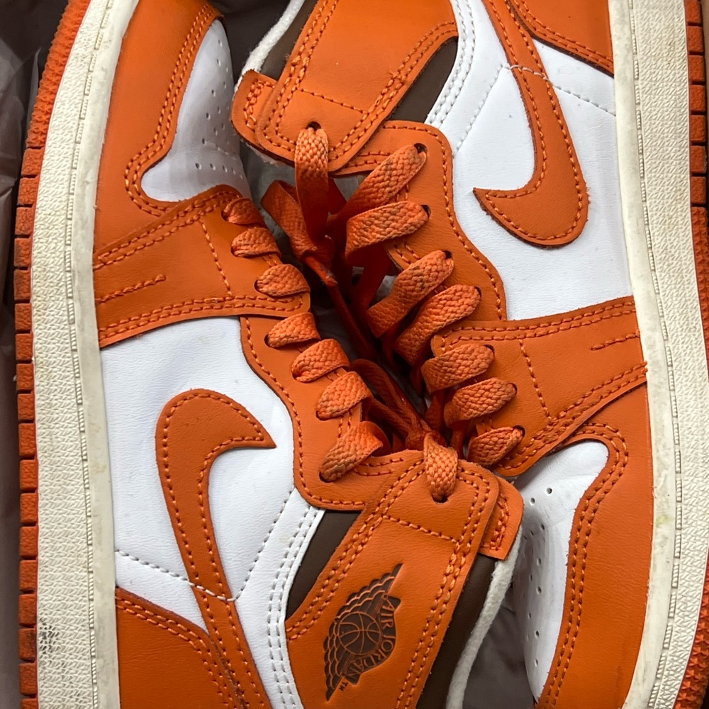 Kids Orange and White Sneakers